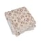 Hello Honey® 60" Tan & Rose Woven Cotton & Sherpa Throw Blanket